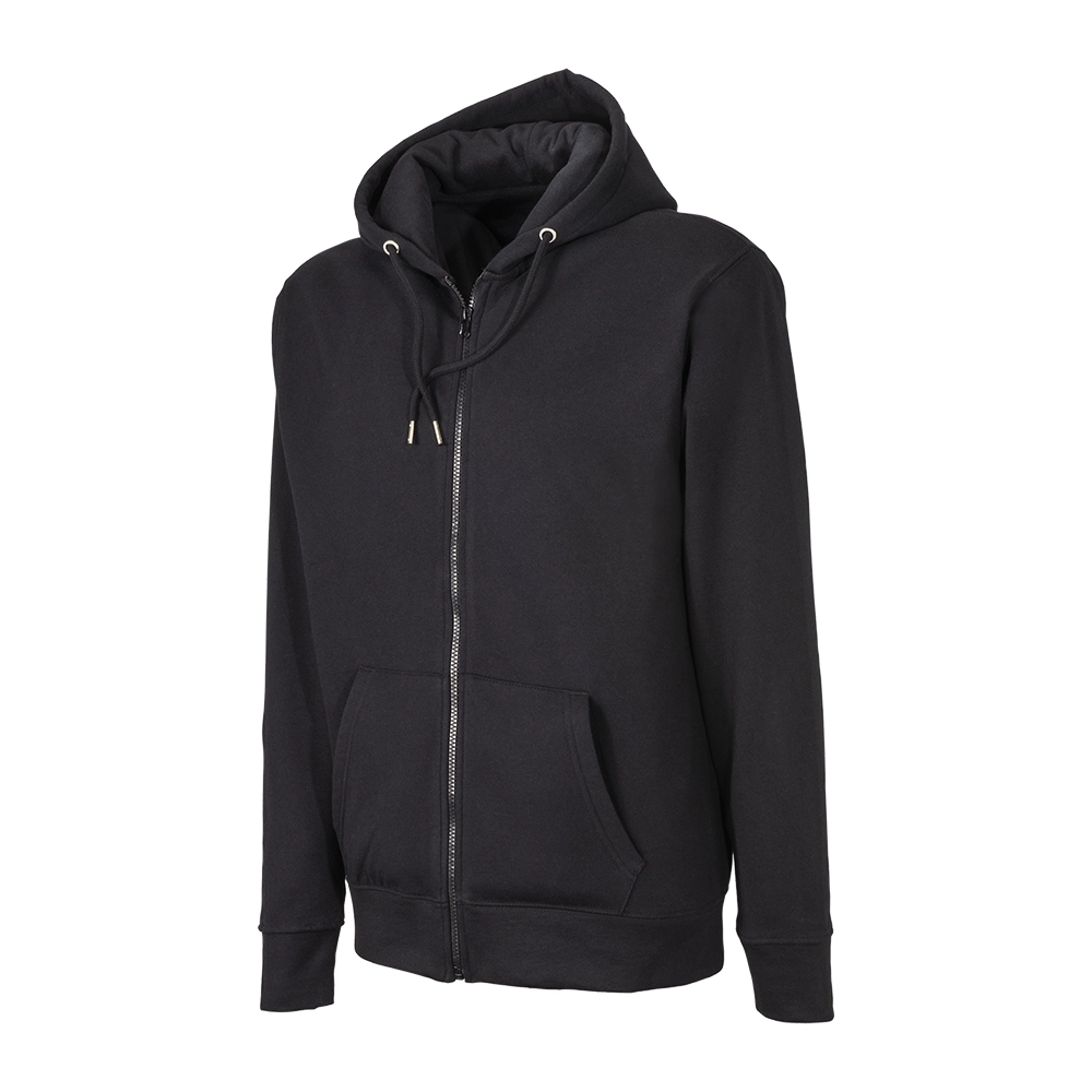 Immagine Felpa con cappuccio e zip unisex in cotone e poliestere rigenerati da 280 g/m2