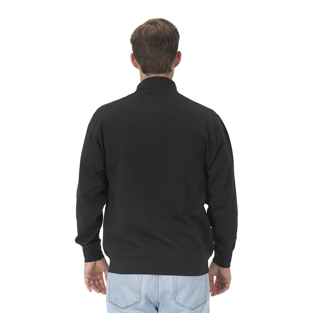 Immagine Felpa con zip unisex in cotone e poliestere rigenerati da 280 g/m2