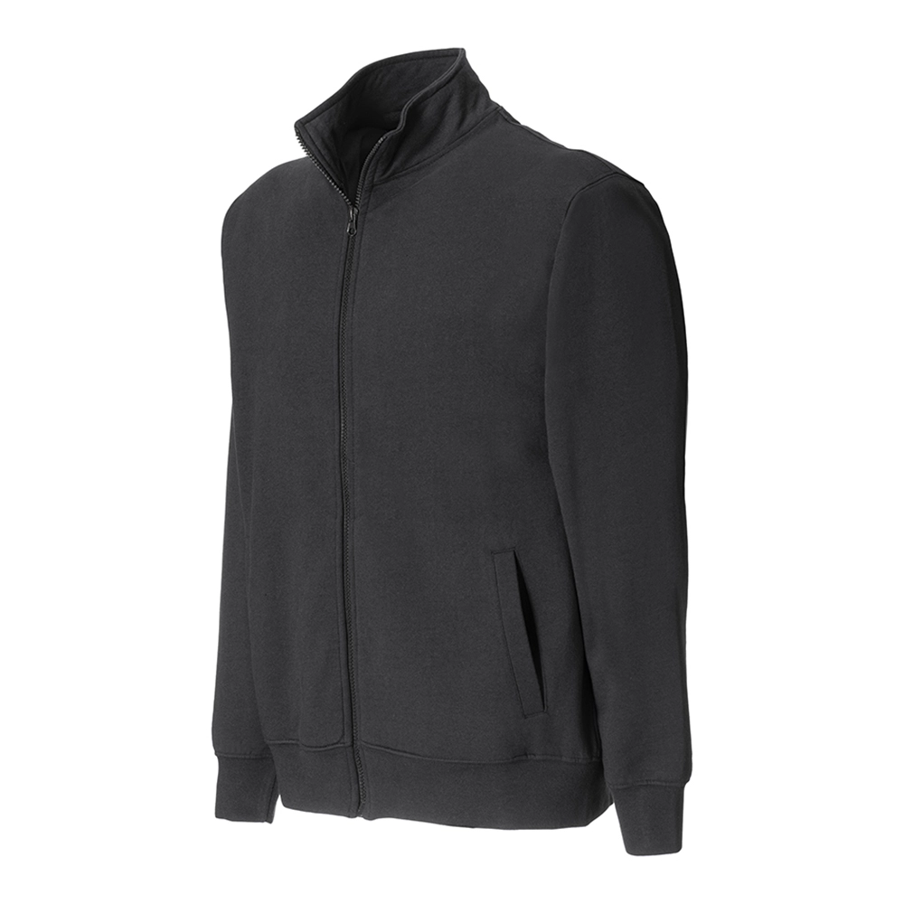 Immagine Felpa con zip unisex in cotone e poliestere rigenerati da 280 g/m2