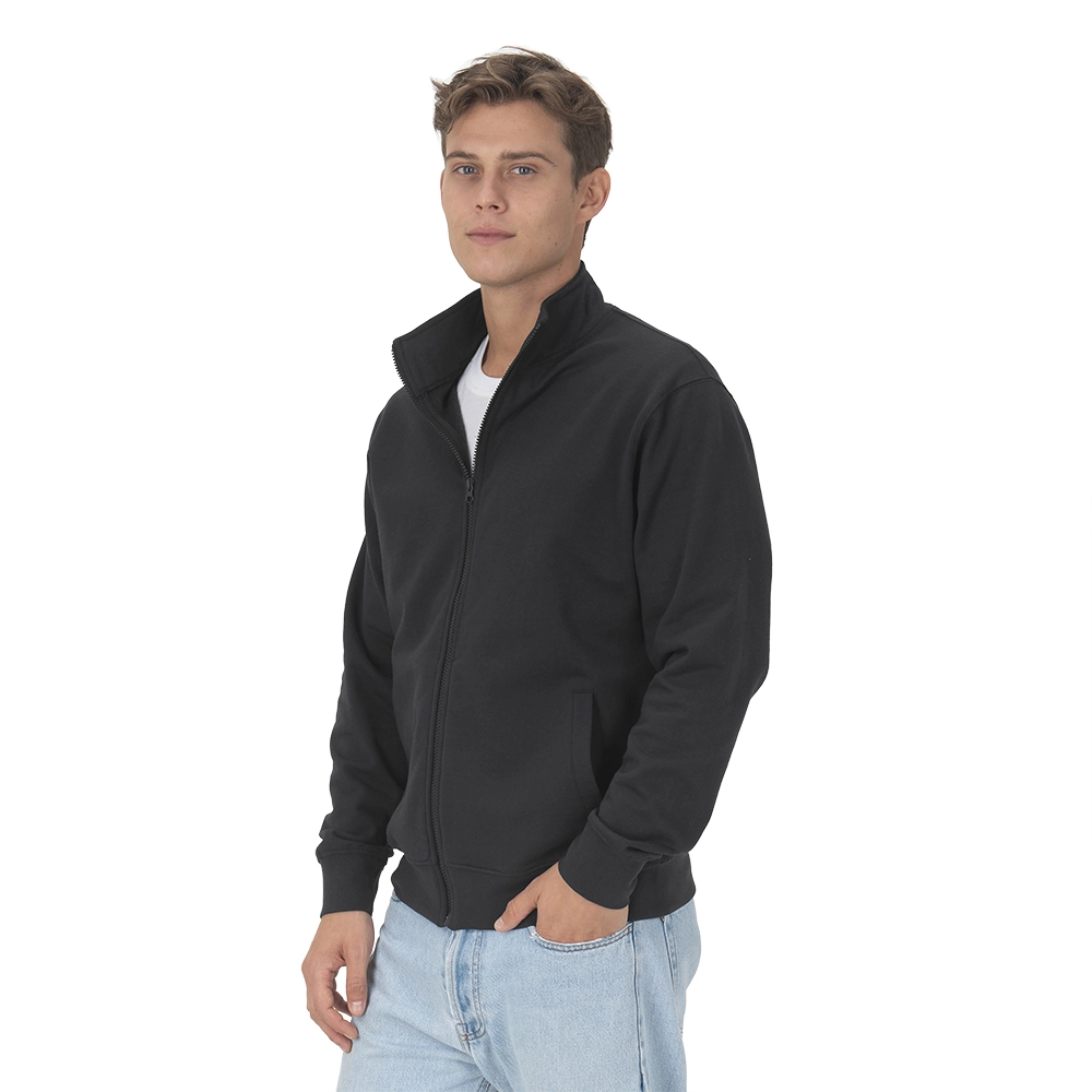 Immagine Felpa con zip unisex in cotone e poliestere rigenerati da 280 g/m2