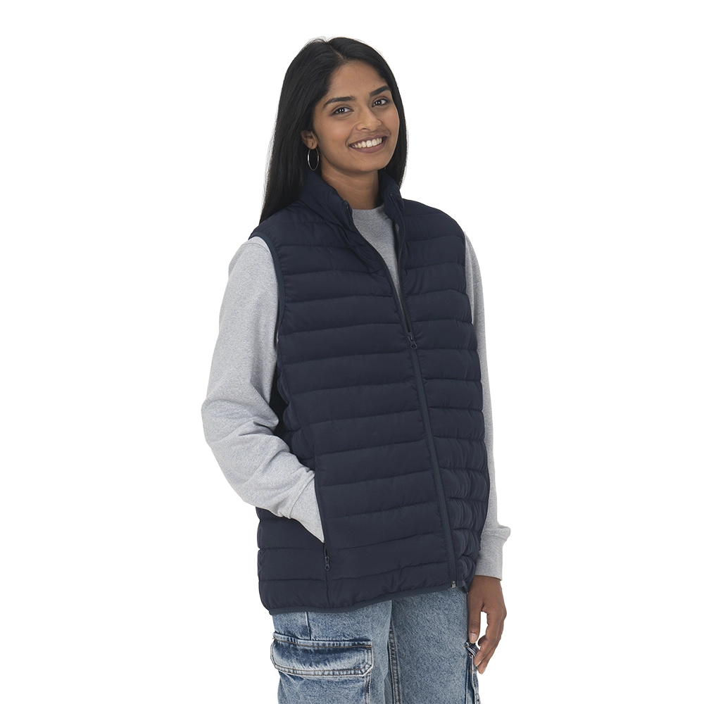Immagine Smanicato trapuntato unisex in poliestere rigenerato (esterno) da 75 g/m2