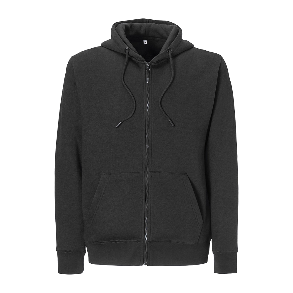 Immagine Felpa con cappuccio e zip unisex in cotone biologico e poliestere riciclato da 280 g/m2