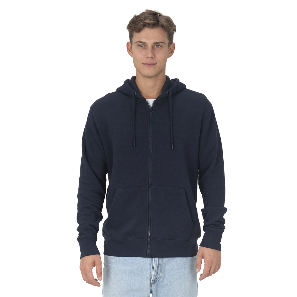 Immagine Felpa con cappuccio e zip unisex in cotone biologico e poliestere riciclato da 280 g/m2