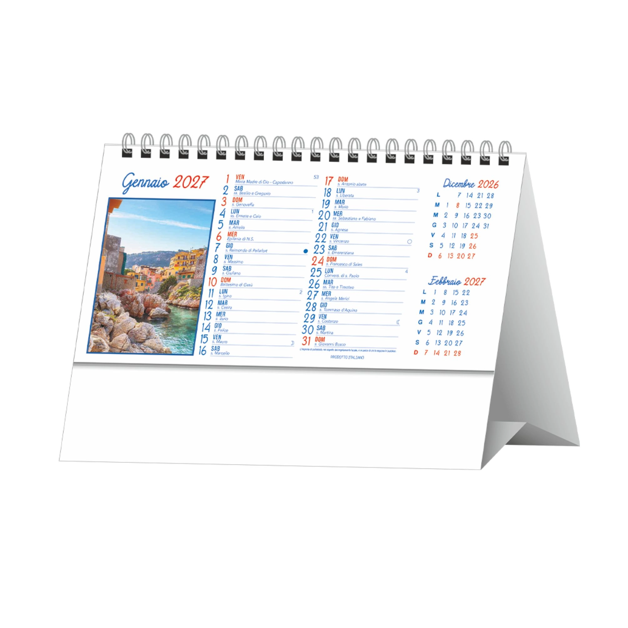 Immagine H051 SICILIA - Calendario Illustrato da Tavolo