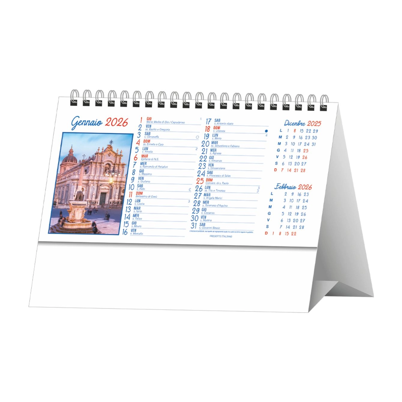 Immagine H051 SICILIA - Calendario Illustrato da Tavolo