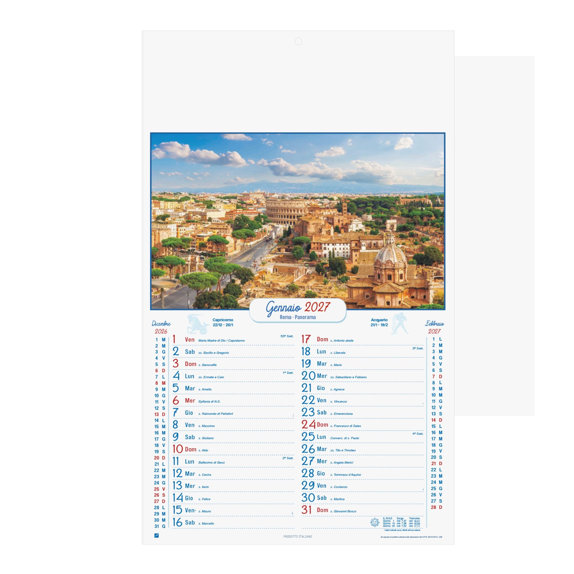 Immagine B105 ROMA - Calendario Illustrato