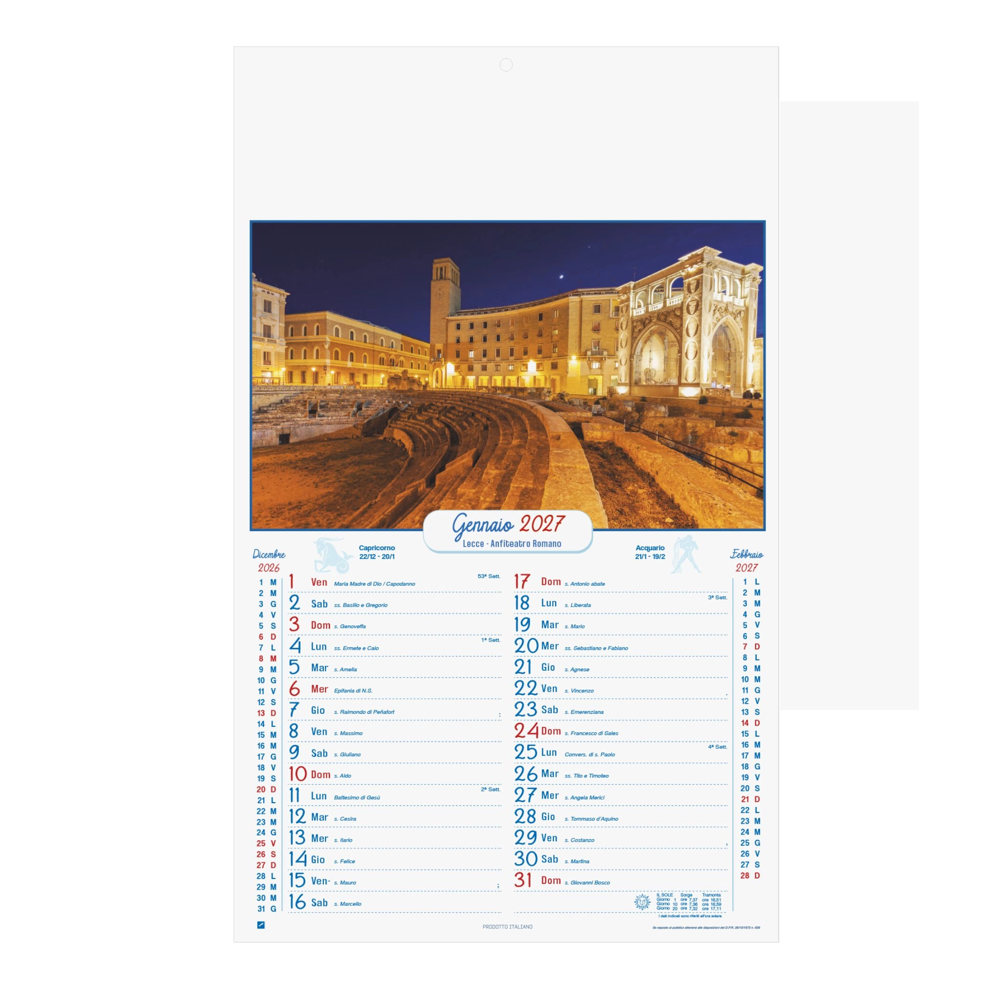 Immagine B103 PUGLIA - Calendario Illustrato
