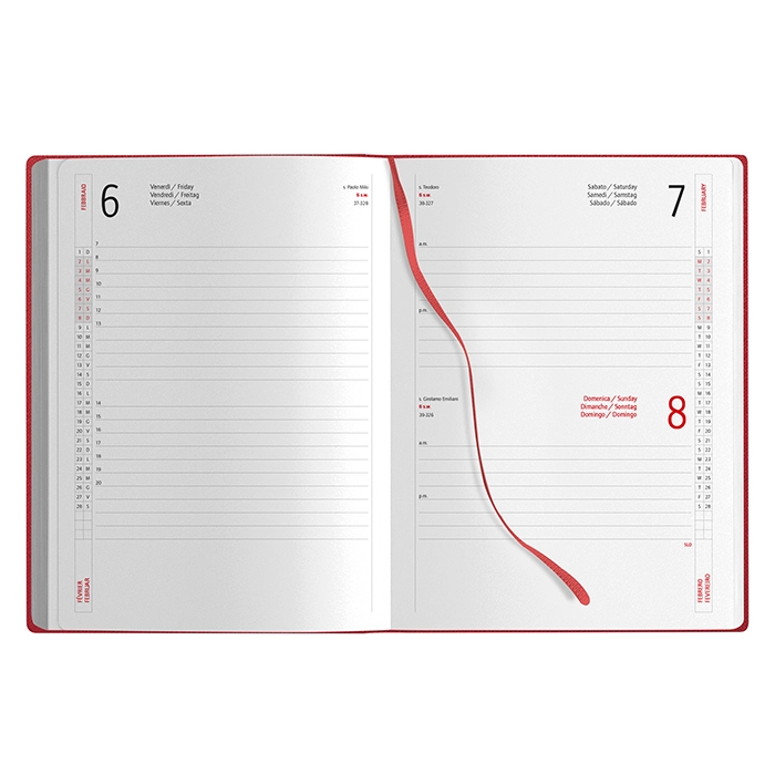 Immagine Agenda giornaliera termovirante sabato e domenica abbinati 15x21 cm