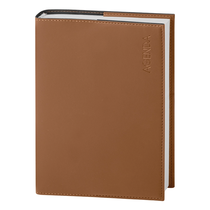 Immagine Agenda giornaliera con copertina flessibile in poliuretano 17,5x24,5 cm