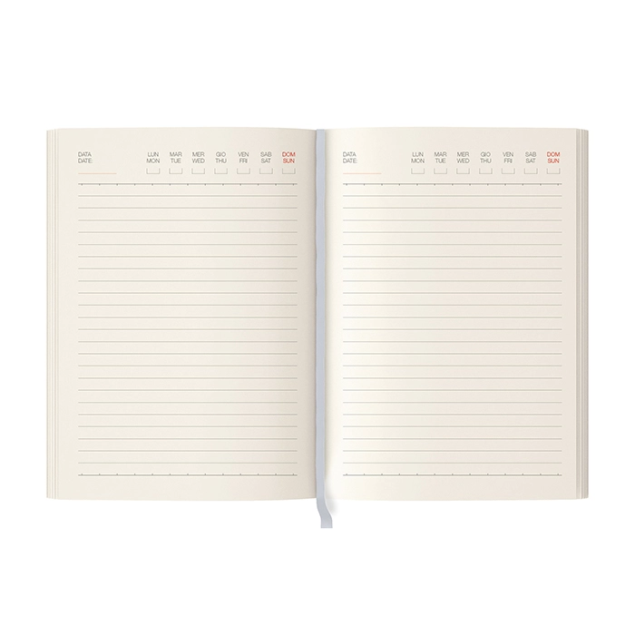 Immagine Agenda portafoglio con chiusura tricolore con interno perpetuo 16,5x22 cm