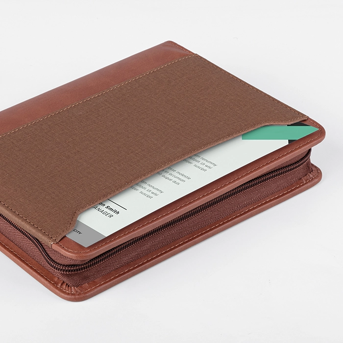 Immagine Agenda borsello chiusura con cerniera interno perpetuo 18x24 cm