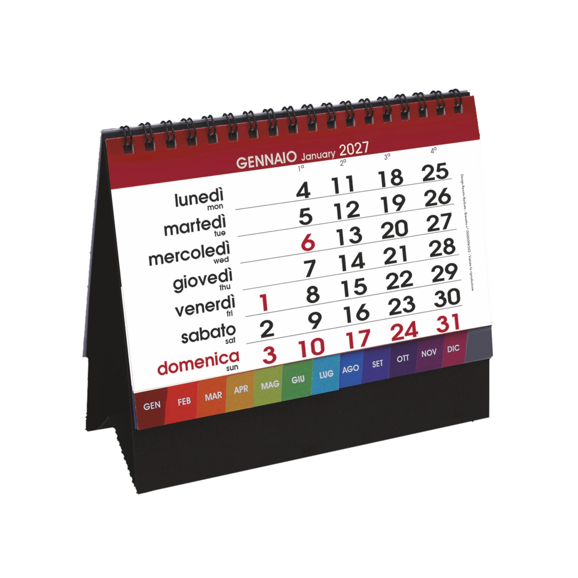 Immagine H025 - CALENDARIO DA TAVOLO DESK