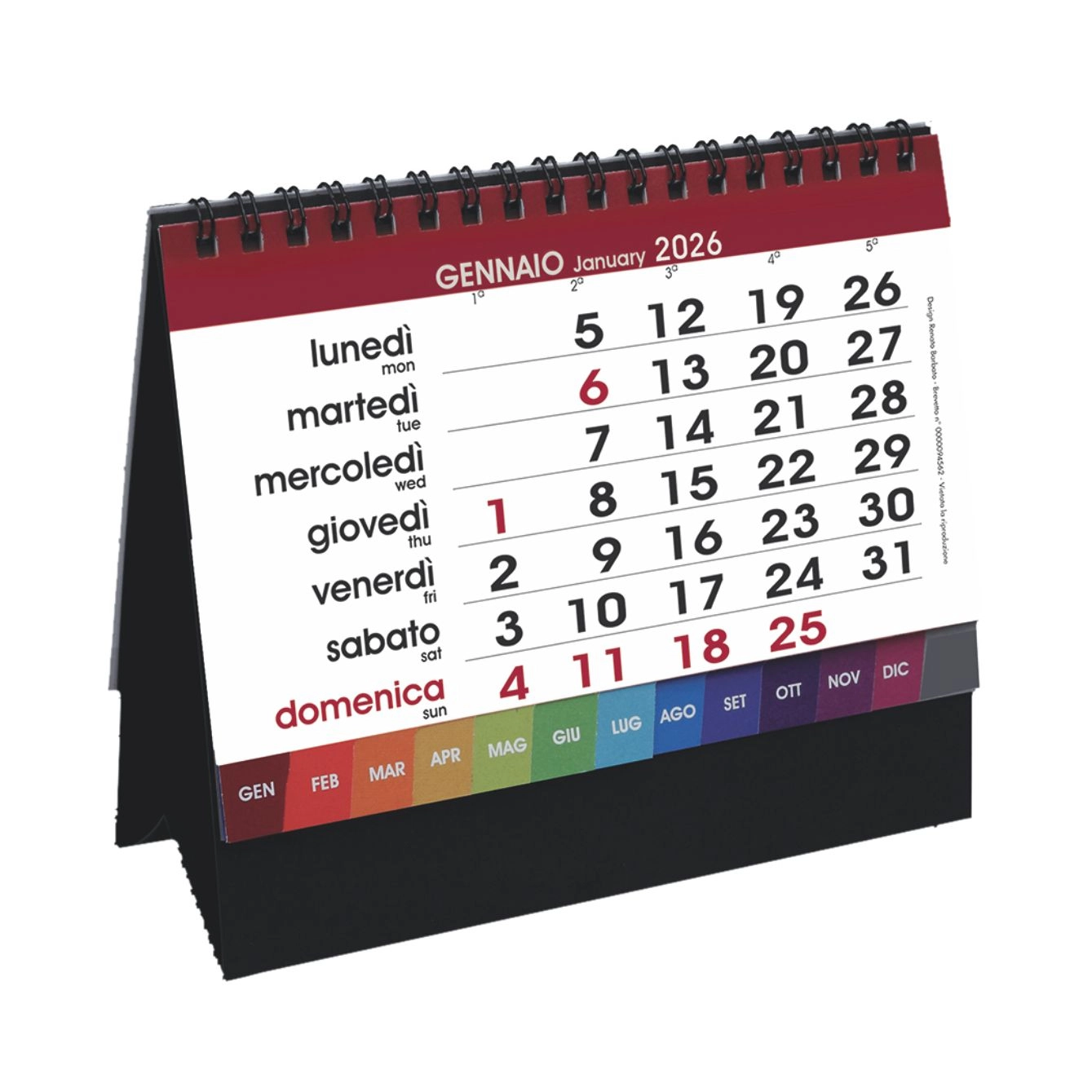 Immagine H025 - CALENDARIO DA TAVOLO DESK
