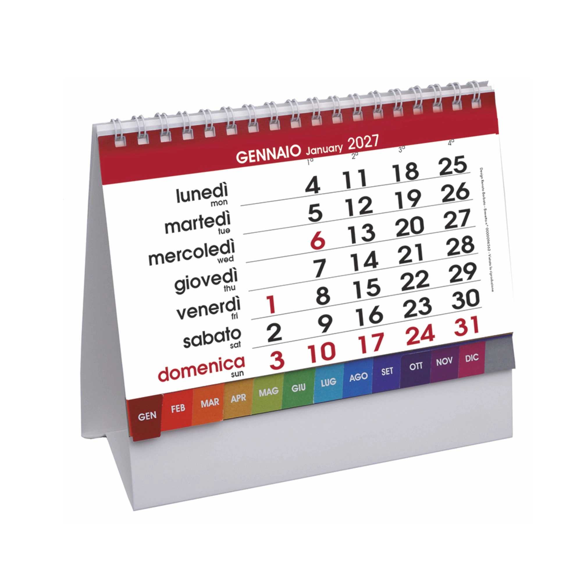 Immagine H018 - CALENDARIO DA TAVOLO DESK