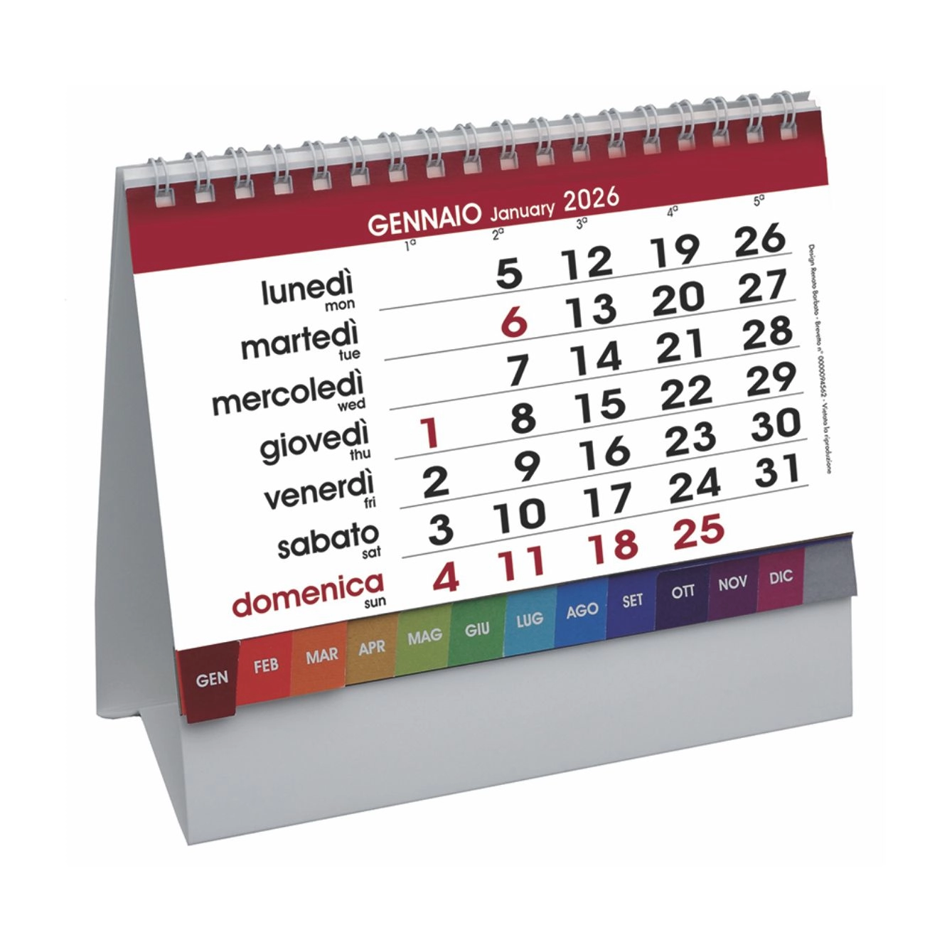 Immagine H018 - CALENDARIO DA TAVOLO DESK
