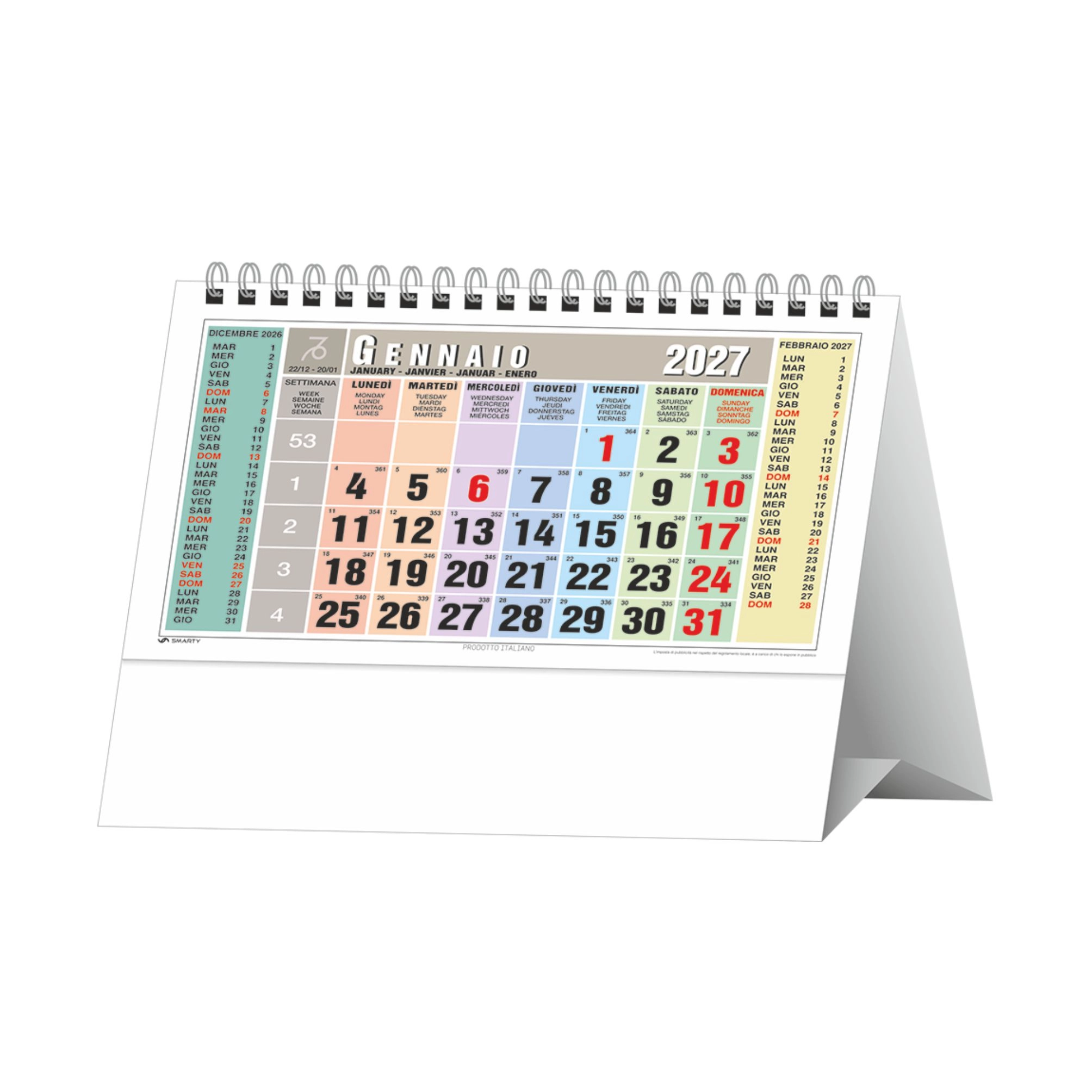 Immagine H017 Calendario Multicolor