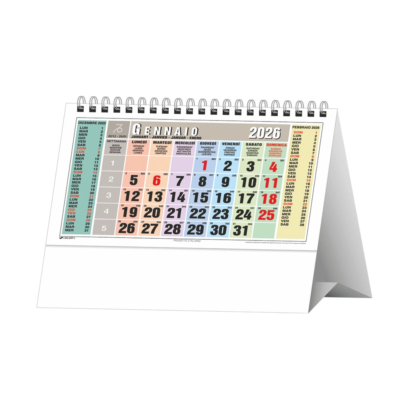 Immagine H017 Calendario Multicolor