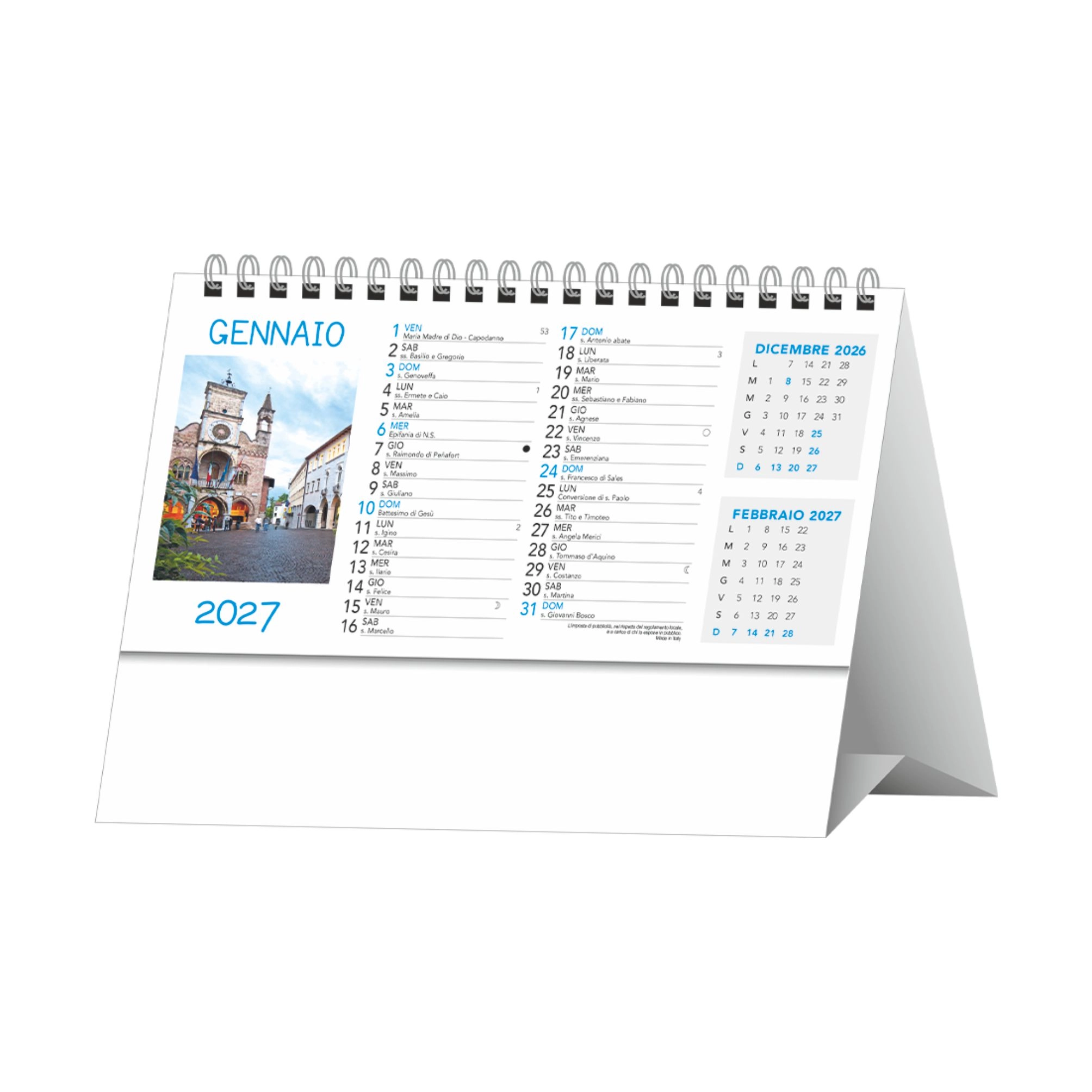 Immagine H011 - CALENDARIO DA TAVOLO PAESAGGI E CITTA' 