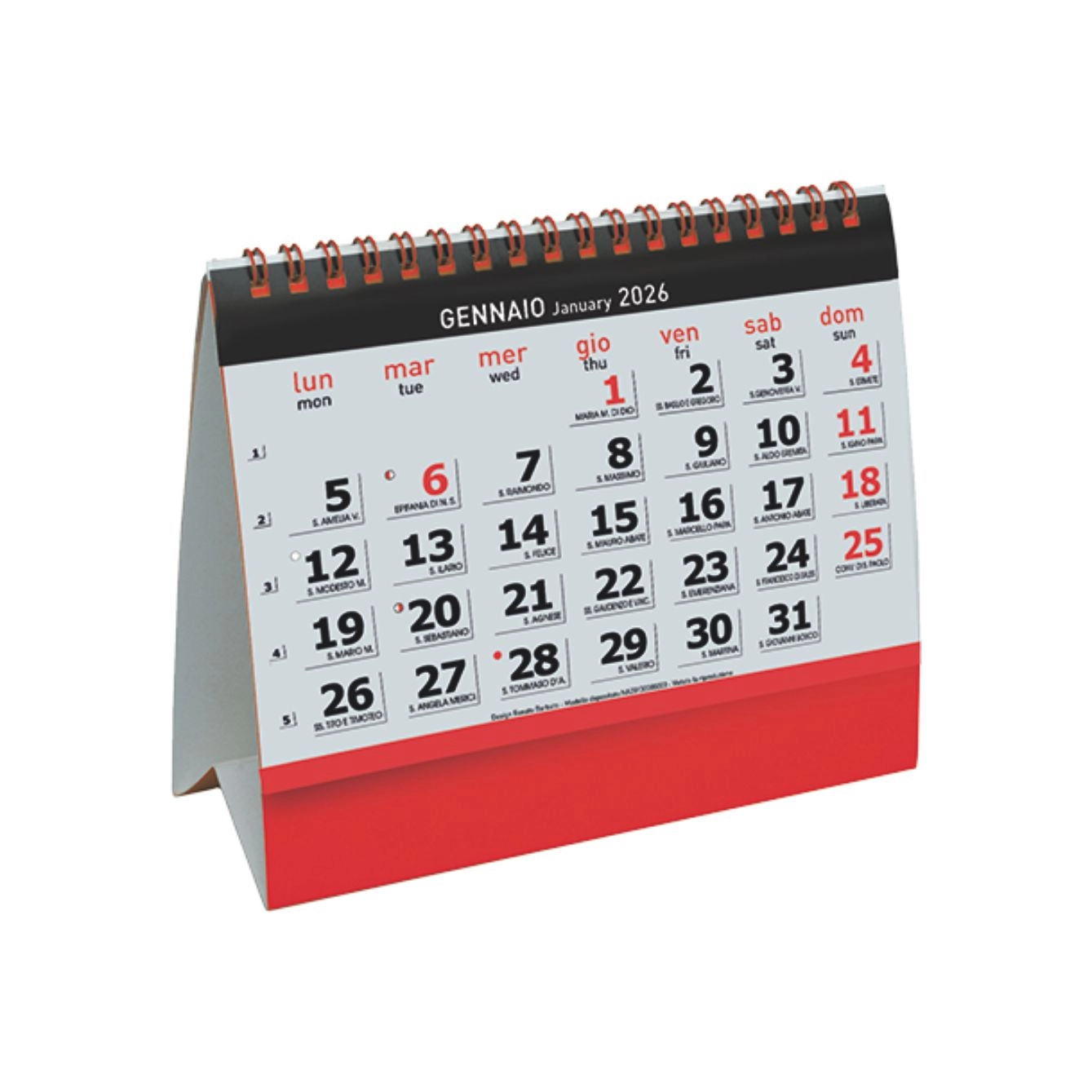 Immagine H010 CALENDARIO DA TAVOLO ESSENTIAL DESK