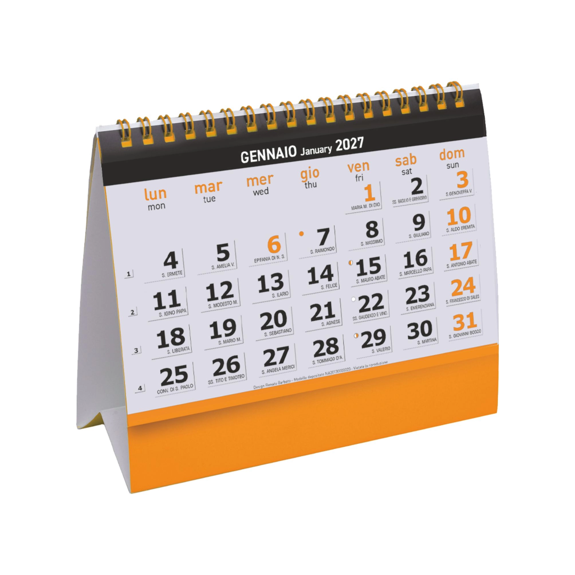 Immagine H010 CALENDARIO DA TAVOLO ESSENTIAL DESK