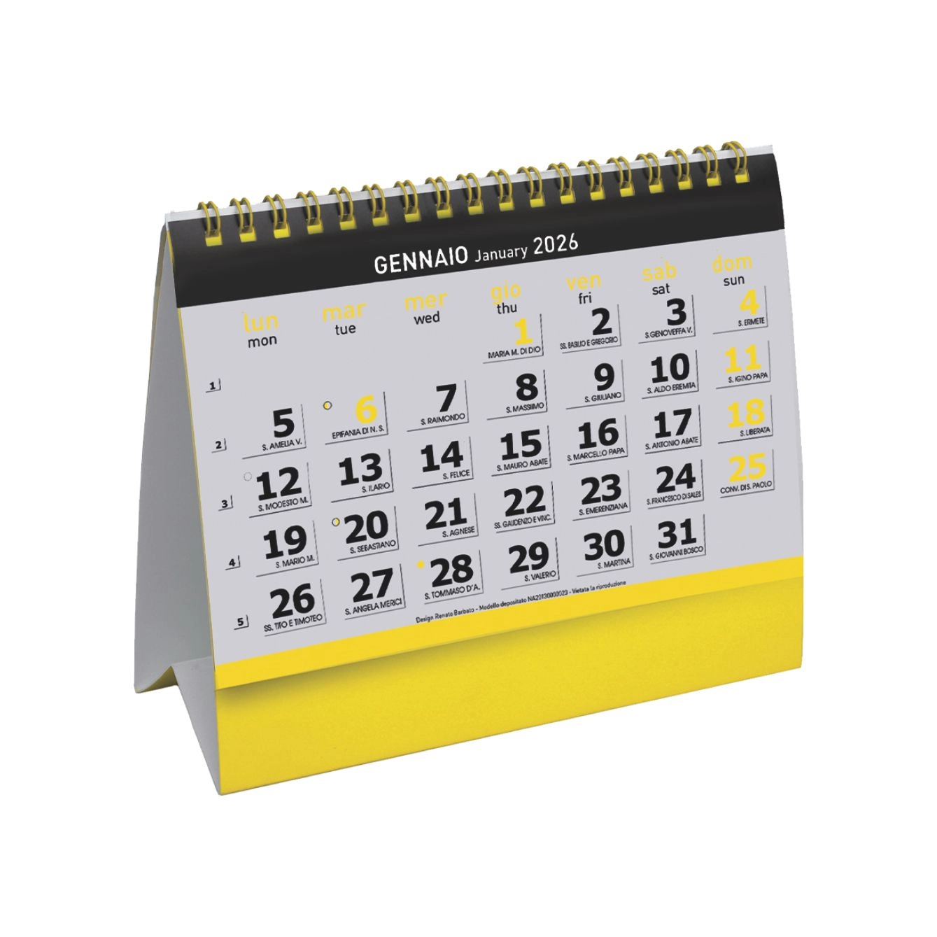 Immagine H010 CALENDARIO DA TAVOLO ESSENTIAL DESK