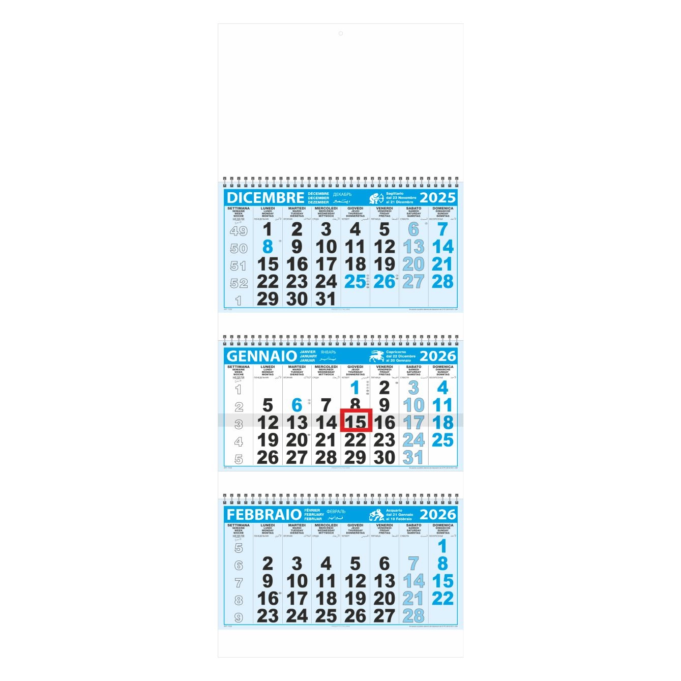 Immagine F002 - CALENDARIO TRITTICO 