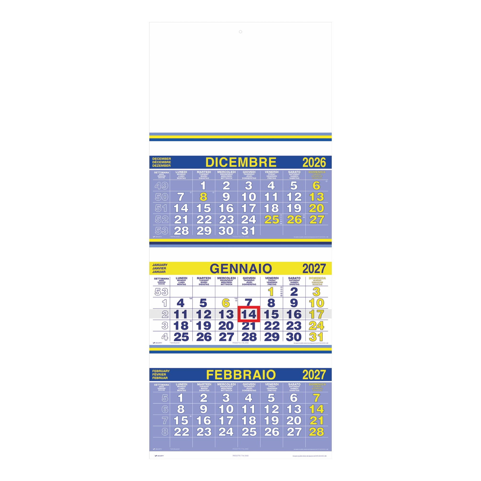 Immagine F001 - CALENDARIO TRITTICO