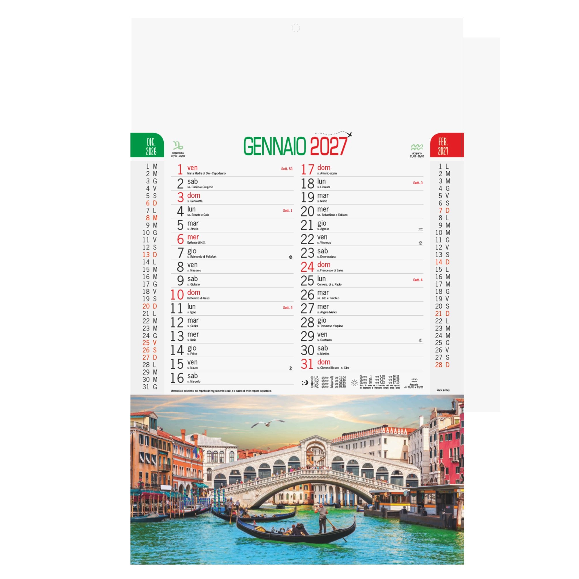 Immagine B087 - CALENDARIO ITALIA
