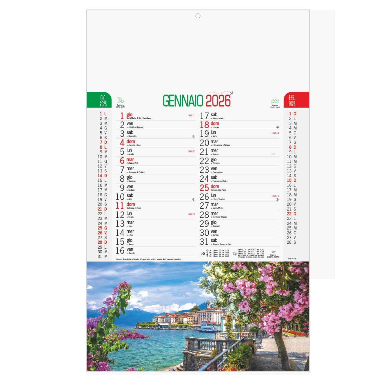 Immagine B087 - CALENDARIO ITALIA