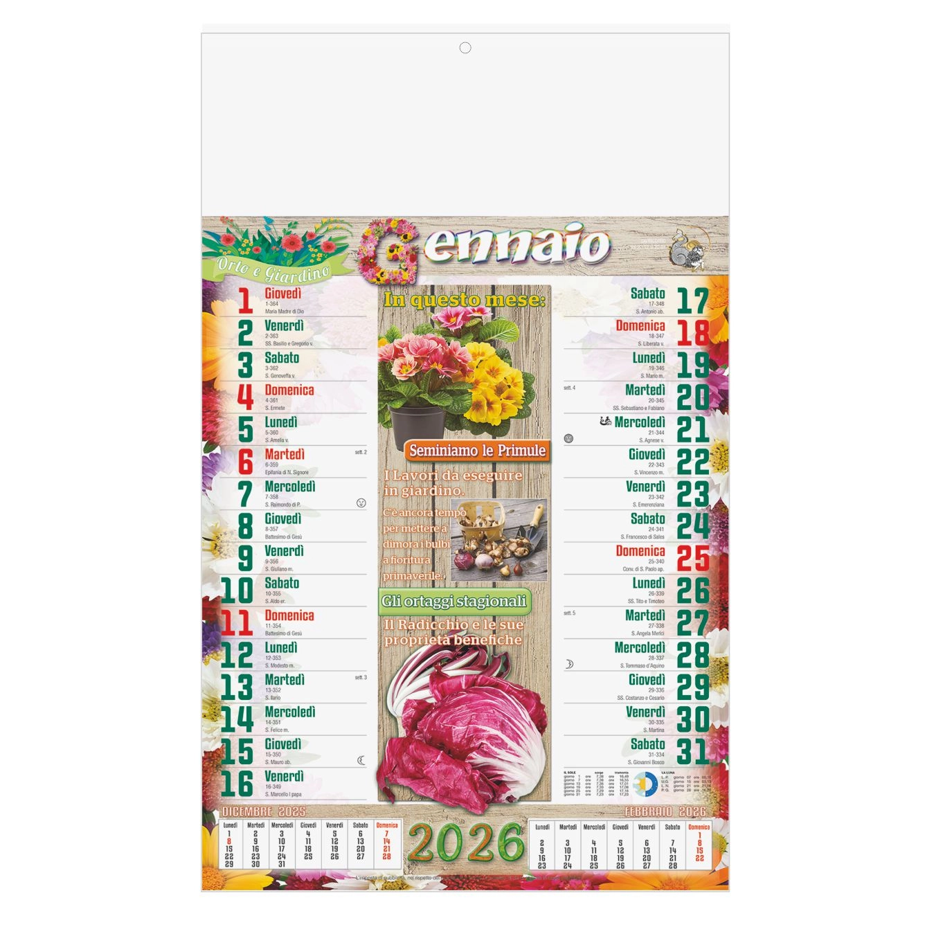 Immagine B086 - CALENDARIO ORTO E GIARDINO