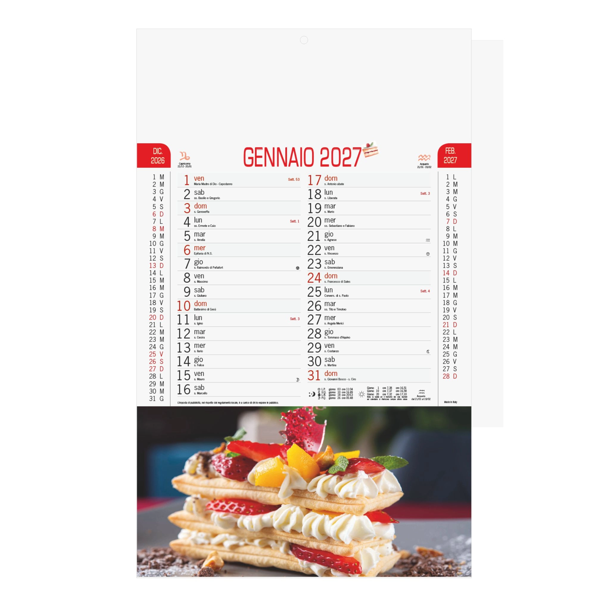 Immagine B044 - CALENDARIO DOLCI