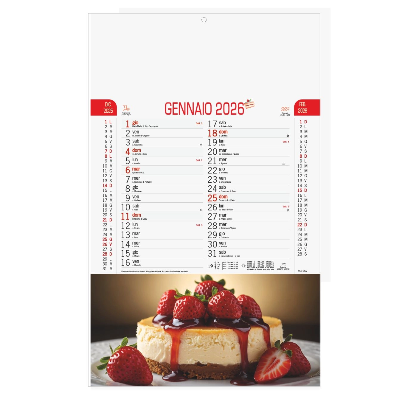 Immagine B044 - CALENDARIO DOLCI