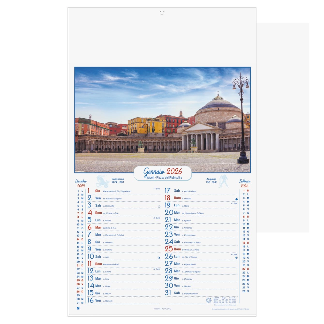 Immagine B028 - CALENDARIO NAPOLI ANTICA