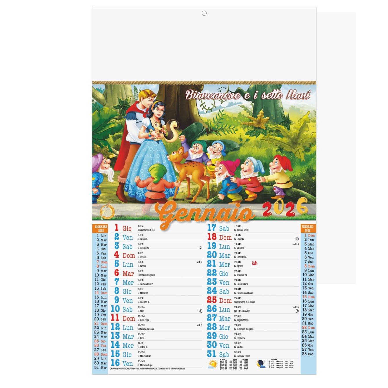 Immagine B016 - Calendario Fiabe Trimestrale 