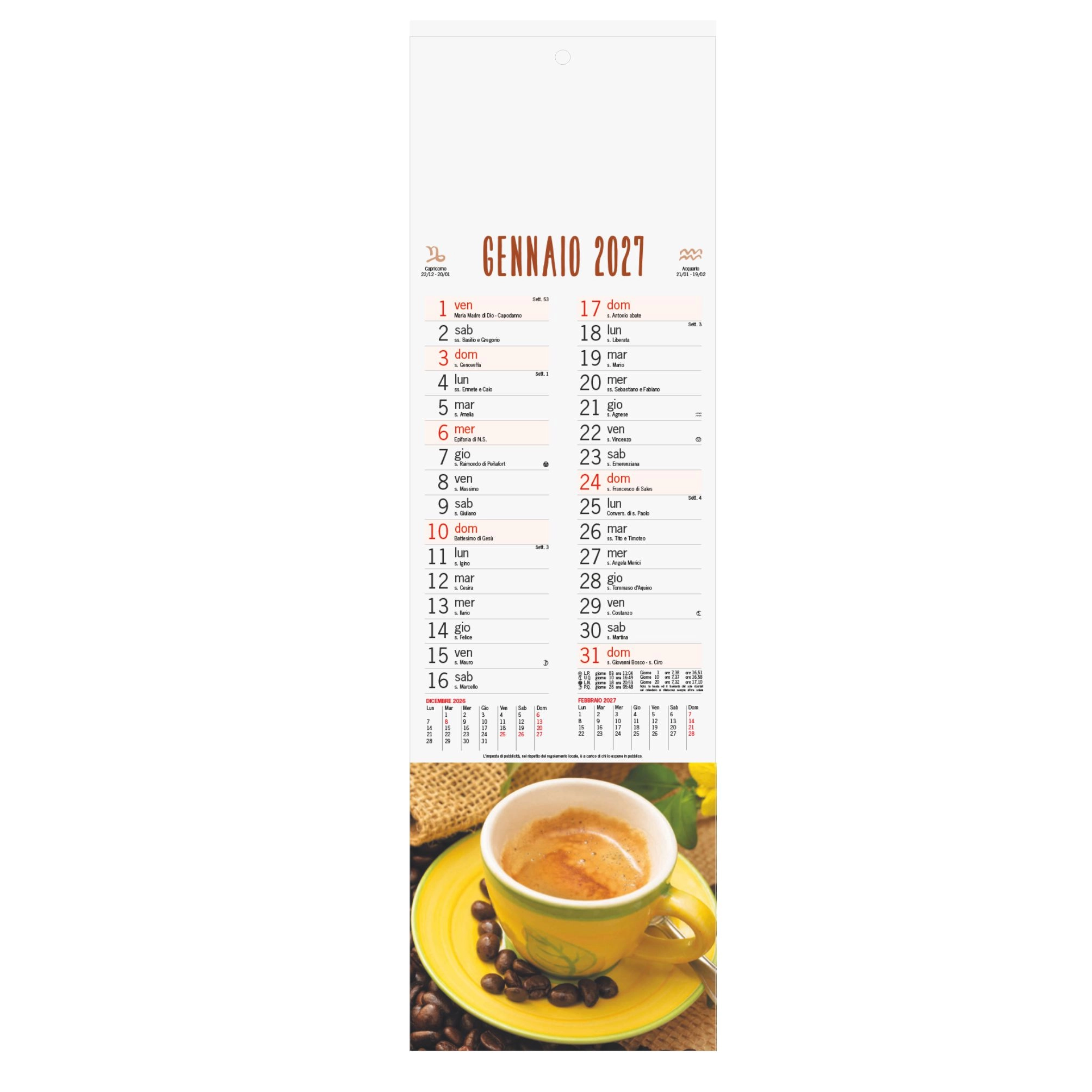 Immagine B008 - CALENDARIO CAFFE