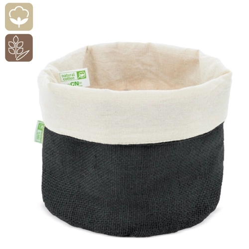 Immagine BORSA PER PANE COTONE E JUTA NATURALE 