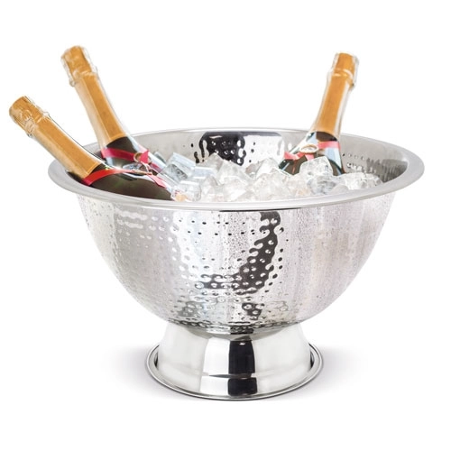 Immagine SECCHIELLO CHAMPAGNE XL IN METALLO MARTELLATO 