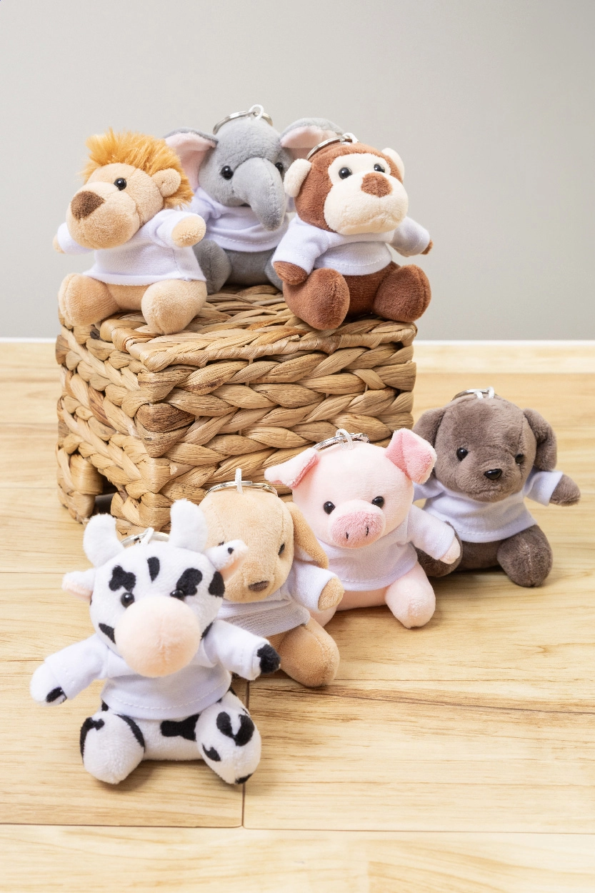 Immagine CowFob Portachiavi con mucca in peluche