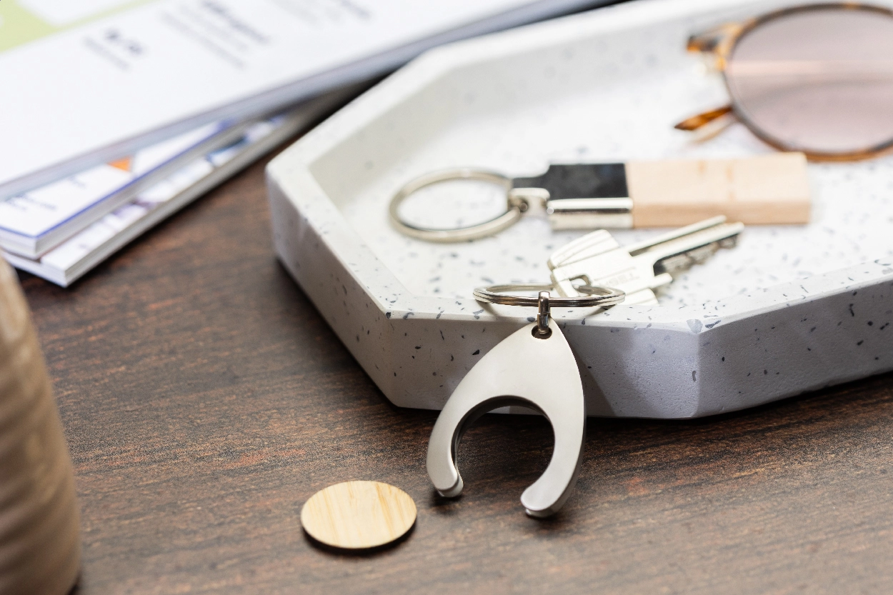 Immagine Zoinc Portachiavi con gettone per carrello 