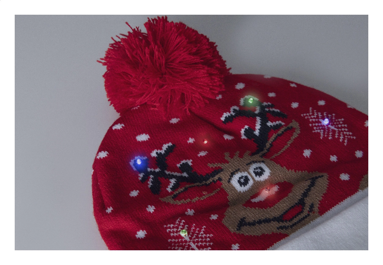 Immagine Norrsken Cappello invernale a LED natalizio, renna