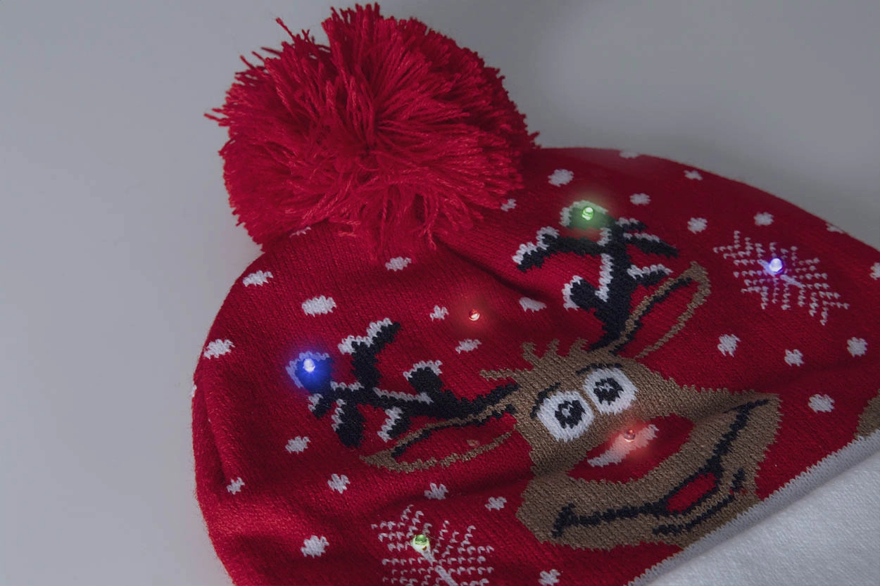 Immagine Norrsken Cappello invernale a LED natalizio, renna