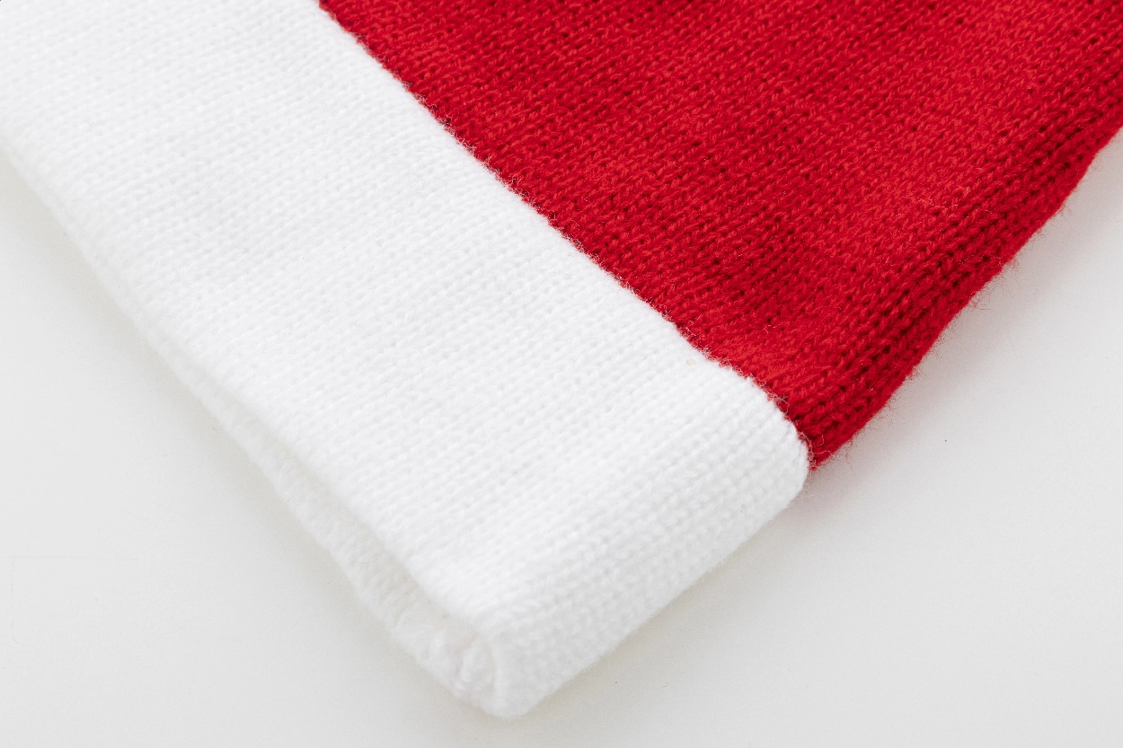 Immagine Babbo cappello da Babbo Natale lavorato a maglia