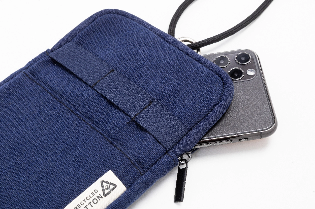 Immagine CanvaFon borsa portacellulare a tracolla in canvas riciclato