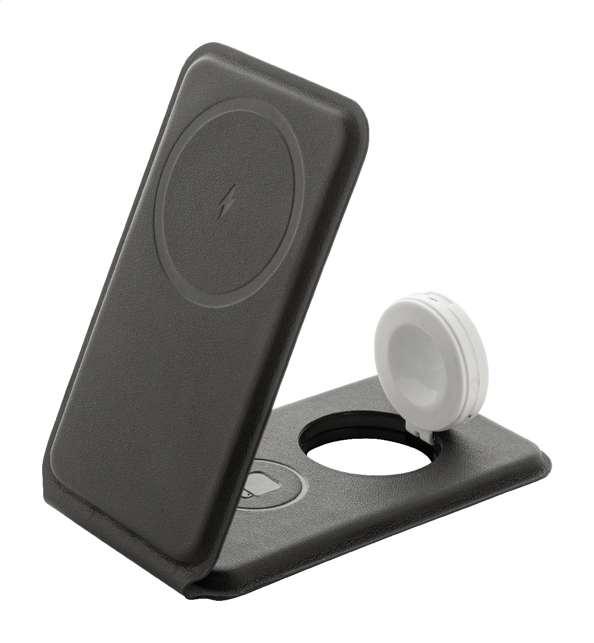 Immagine LuxCharge Stand Caricatore wireless in RPU con supporto per cellulare