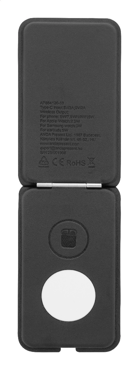 Immagine LuxCharge Stand Caricatore wireless in RPU con supporto per cellulare