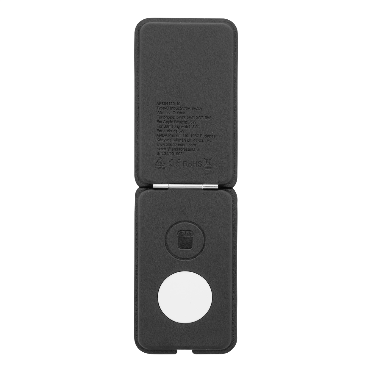 Immagine LuxCharge Stand Caricatore wireless in RPU con supporto per cellulare