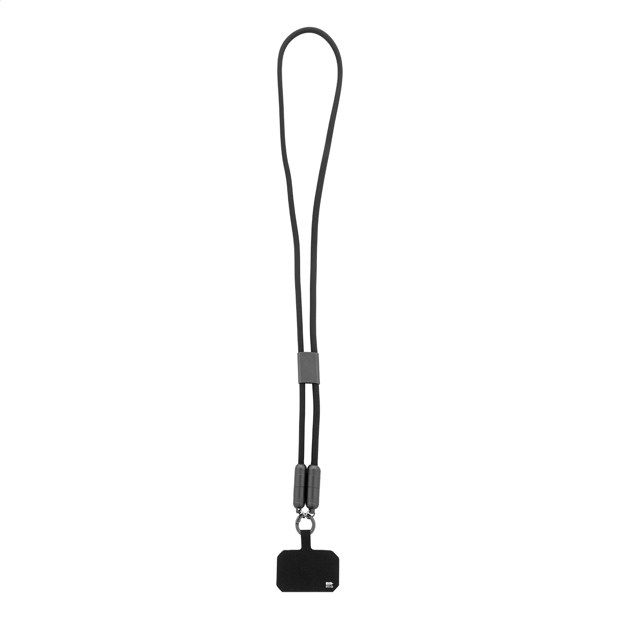 Immagine Fastly Lanyard in RPET con cavo di ricarica da 60W
