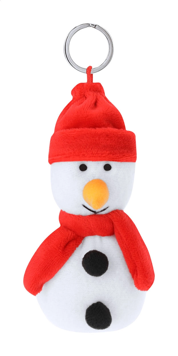 Immagine Velin Portachiavi natalizio di peluche, pupazzo di neve