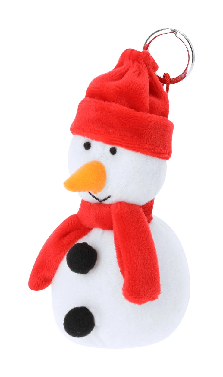 Immagine Velin Portachiavi natalizio di peluche, pupazzo di neve