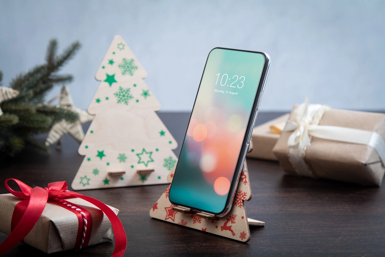 Immagine Vallvik Portacellulare natalizio da scrivania